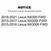 Kugel Front Rear Wheel Bearing & Hub Assembly Kit For Lexus NX200t NX300 NX300h FWD K70-101863